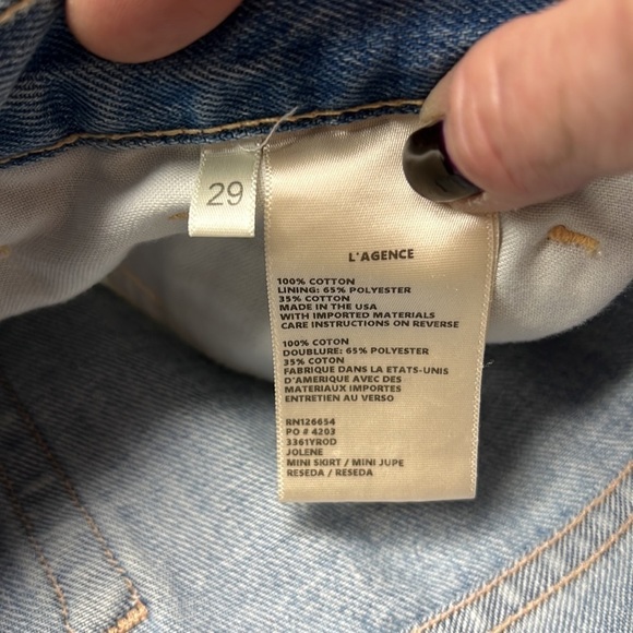 SOLD Lagence NWT Jolene Mini Skirt in Reseda Size 29 - Picture 7 of 12